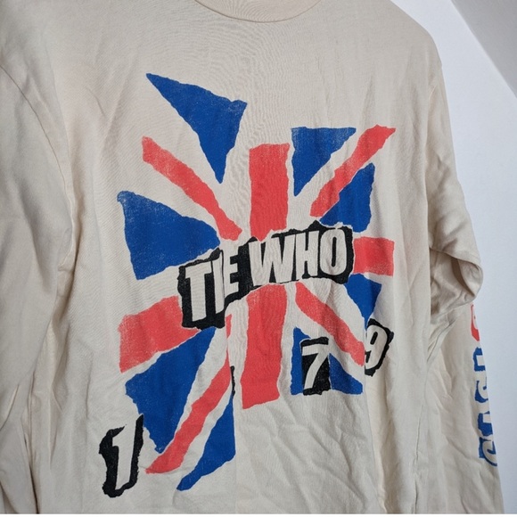 DAYDREAMER The Who 1979 Oversized Long Sleeve Tee NWOT Size XS - Picture 2 of 8